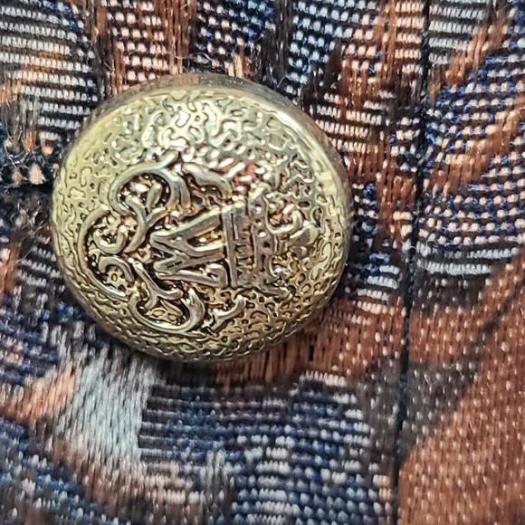 Studio Femme vintage button-down vest, sz 14 (PTP 23 inches) - Picture 6 of 9